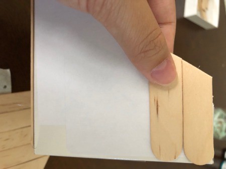 Upcycled Cardboard Box to Gift Basket - begin glueing to sides