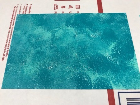 Upcycled Cardboard Box to Gift Basket - finished painted paper