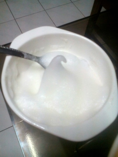 whipped egg white