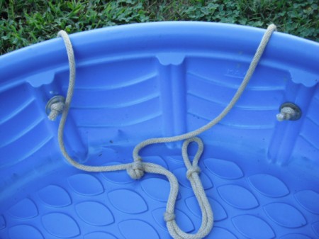Use a Baby Pool to Cleanup Yard Debris