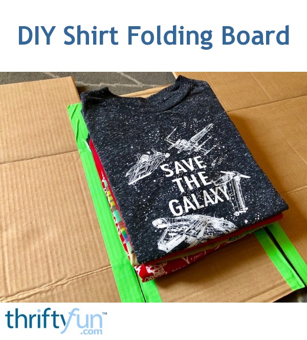 DIY Shirt Folding Board ThriftyFun
