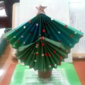 Table Top Mini Christmas Tree - paper tree