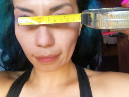 Tulle Masquerade Mask - measure your features to help size mask printout