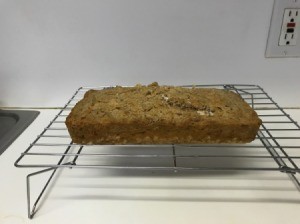 Coconut Bread on wire rack