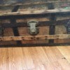 Finding Information on an Old Steamer Trunk - old wooden trunk