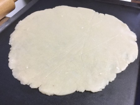 dough on baking sheet