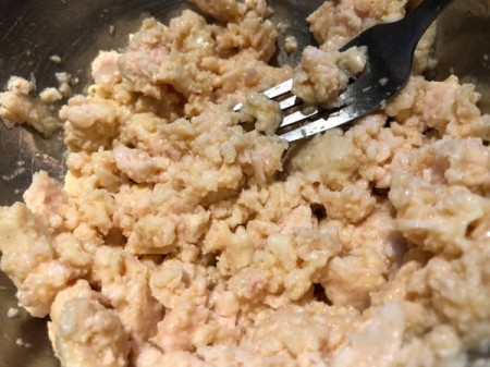 mixing chicken and egg