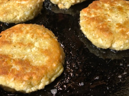 cooked Pesto Chicken Potato Patties