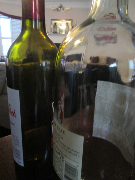 Jack-'o-Lantern Painted Wine Bottles - empty bottles