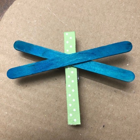 Dragonfly Clothespin - glue wings to clothespin
