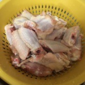 draining Chicken Wings