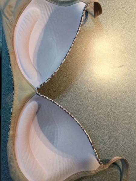 An older bra with some wear.