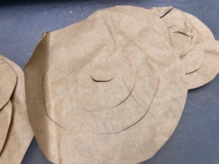 Monogram Initial Sign - cut the circles into spirals