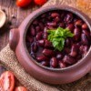 Red Beans in a clay pot.