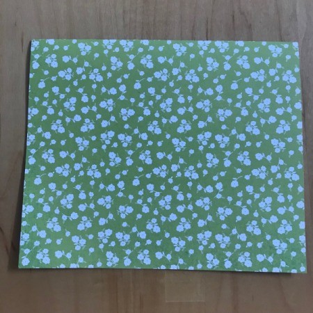 Fall and Halloween Card - place paper with fold at top