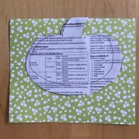 Fall and Halloween Card - trace pumpkin with stem at fold