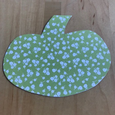 Fall and Halloween Card - cut out leaving a hinge at top