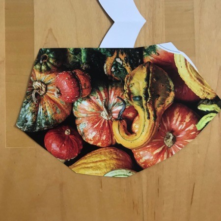 Fall and Halloween Card - cut image out larger than the card