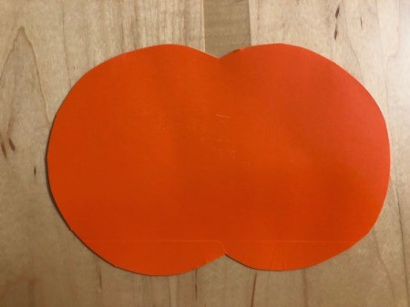 Decorated Paper Pumpkins - cut pumpkin shape out