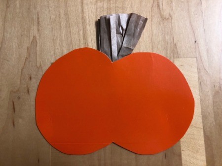 Decorated Paper Pumpkins - attach