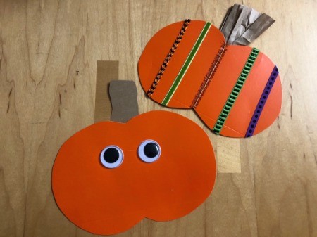 Decorated Paper Pumpkins - a eyes to the other