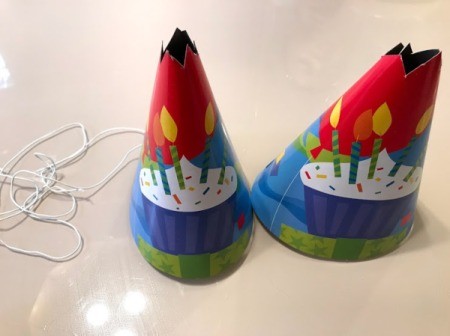Party Hat Volcano Experiment for Kids - cut a zig zag on the top