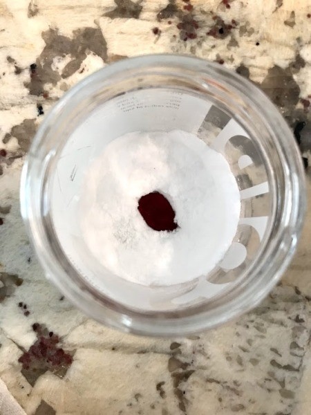 Party Hat Volcano Experiment for Kids - add food color