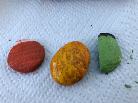Decorative Halloween Stones - paint stones, 1-2 coats