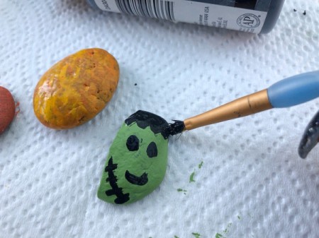 Decorative Halloween Stones - Frankenstein
