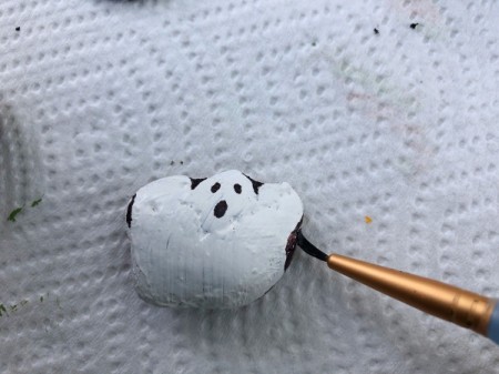 Decorative Halloween Stones - ghost