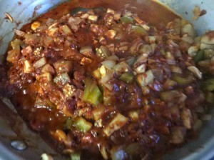 Eggplant Caponatina in pan