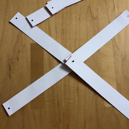 Pumpkin Garland - 4 strips on the brad