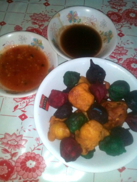 Colorful Kwek-kwek