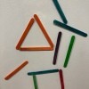 Wood Craft Magnetic Sticks - different color sticks on fridge