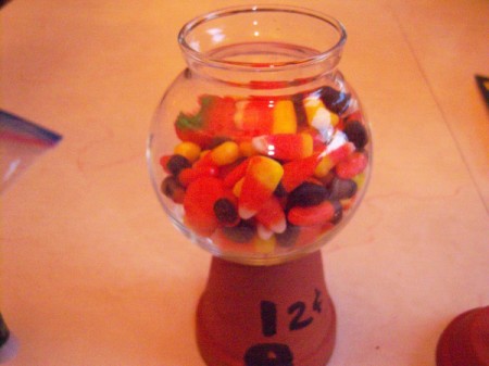Gumdrop Machine Decoration or Party Centerpiece - put candy in bowl