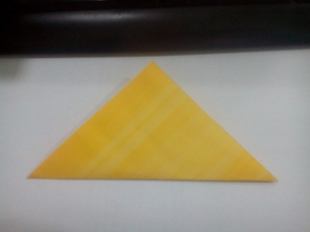 Halloween Explosion Card - fold paper square into a triangle