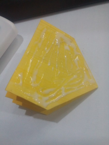 Halloween Explosion Card - add glue to the message part and stick inside the blue cover