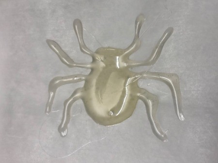 How to Make Hot Glue Spiders - allow glue spider to set up and make as many as needed