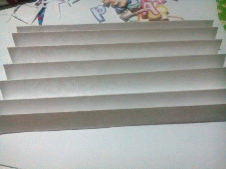 Teacher's Day Pop Up Greeting Card - fold one piece of white paper in an accordion form with as many folds as letters in your longest word