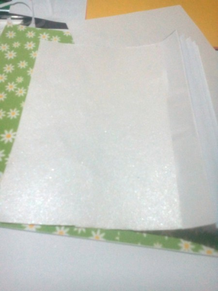 Teacher's Day Pop Up Greeting Card - stick the two pieces onto the accordion at each end