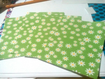 Teacher's Day Pop Up Greeting Card  - cut and use floral paper to to design the front and back cover pages