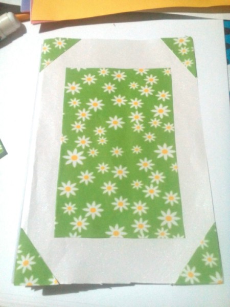 Teacher's Day Pop Up Greeting Card - floral triangles added to the corners