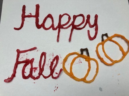 Happy Fall Sign - after painting