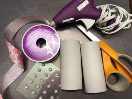 Paper Tube Napkin Rings - supplies