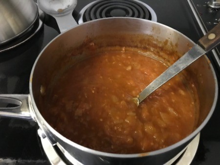 Tomato Sauce in pan