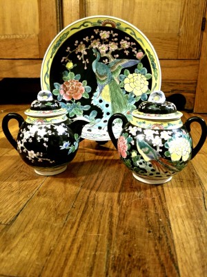 Value of a Japanese Tea Set  - richly decorated Japanese motif pieces