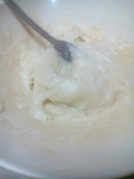 forking steamed batter