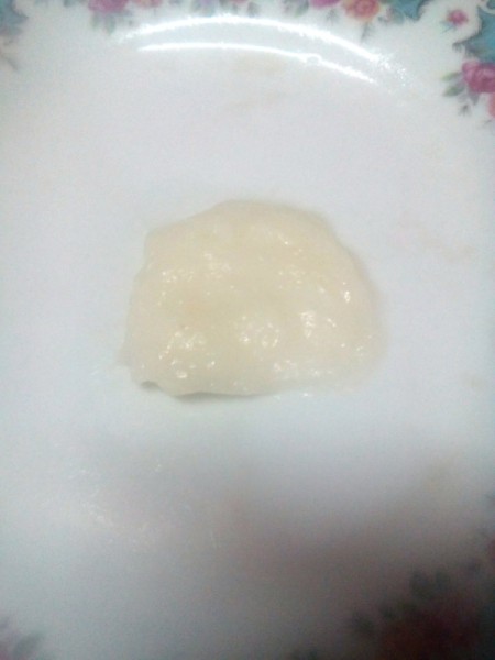 ball of batter on plate