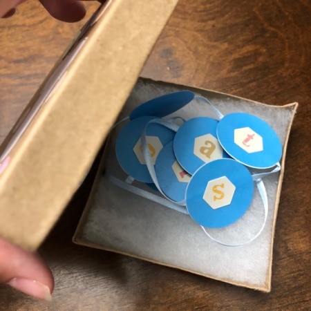 Gender Reveal Surprise in a Box - peaking in