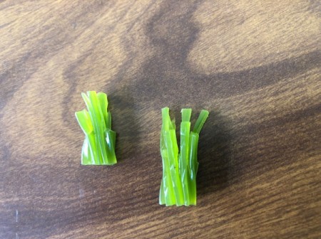 cut candy grass for decorating